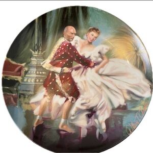 Yul Brynner Deborah Kerr Vtg The King and I Shall We Dance 1985 Collector Plate